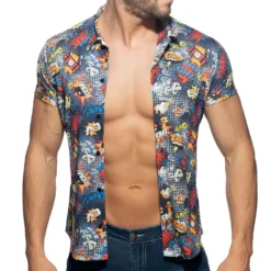 Chemisette Comic Microfibre Bleu Marine 5 Chemisette Comic Microfibre Bleu Marine -Boutique De Sous-vêtements chemisette comic microfibre bleu marine addicted 2