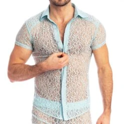 Chemisette Fleur D'Ether Bleu Glacier