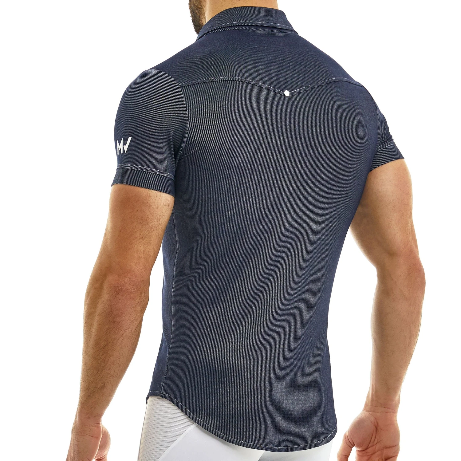 Chemisette Jeans Bleu Marine 2 Chemisette Jeans Bleu Marine – Image 2