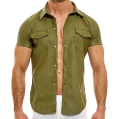 Chemisette Leather Legacy Kaki -Boutique De Sous-vêtements chemisette leather legacy kaki modus vivendi 3