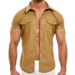 Chemisette Leather Legacy Ocre -Boutique De Sous-vêtements chemisette leather legacy ocre modus vivendi 3