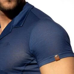 Chemisette Slim Fit Microfibre Bleu Marine -Boutique De Sous-vêtements chemisette slim fit microfibre bleu marine es collection 2