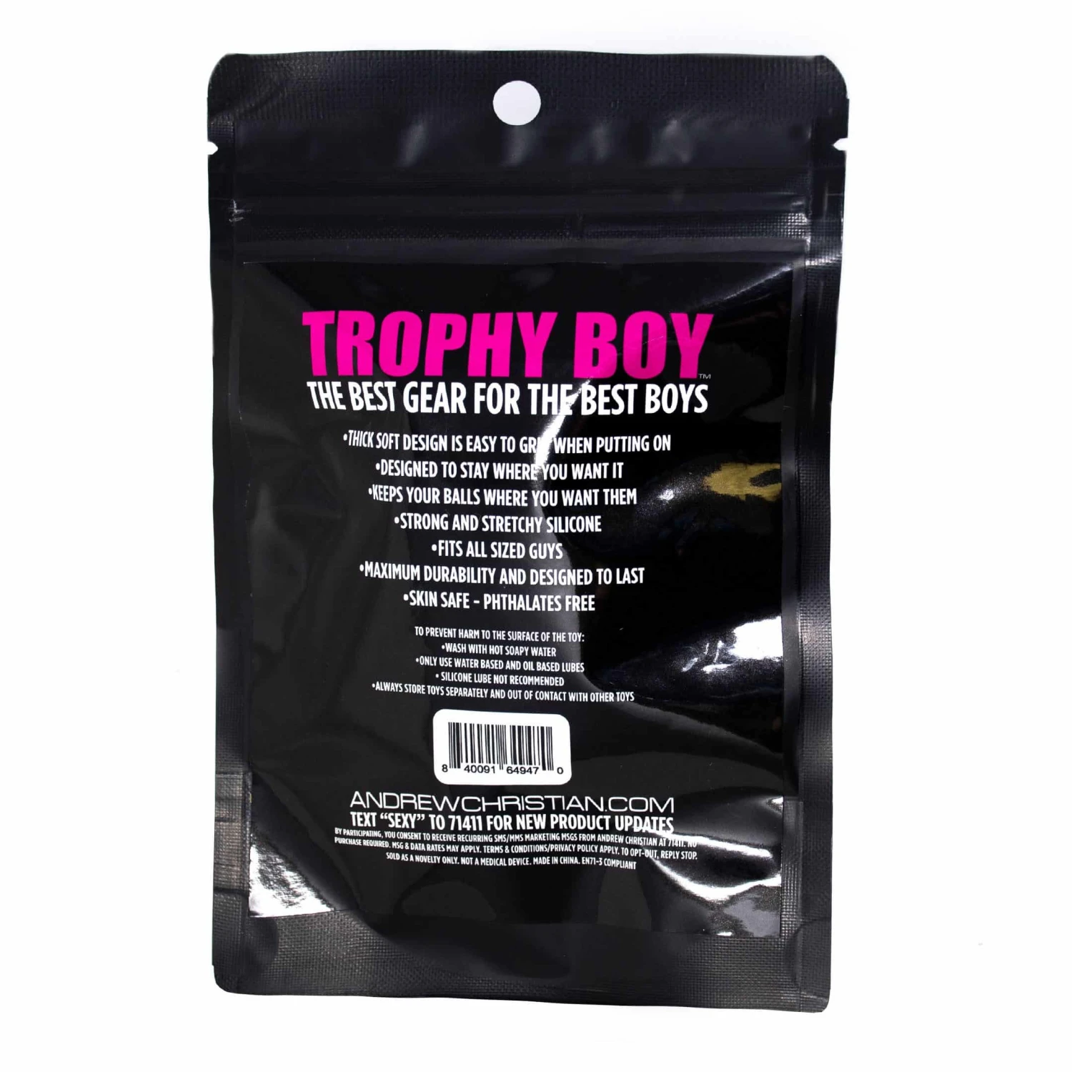 Cock-Ring Plaisir Infini Trophy Boy Noir 2 Cock-Ring Plaisir Infini Trophy Boy Noir – Image 2