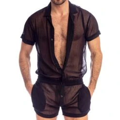 Combi-Short Night Player Noir 8 Combi-Short Night Player Noir -Boutique De Sous-vêtements combi short night player noir l homme invisible 3