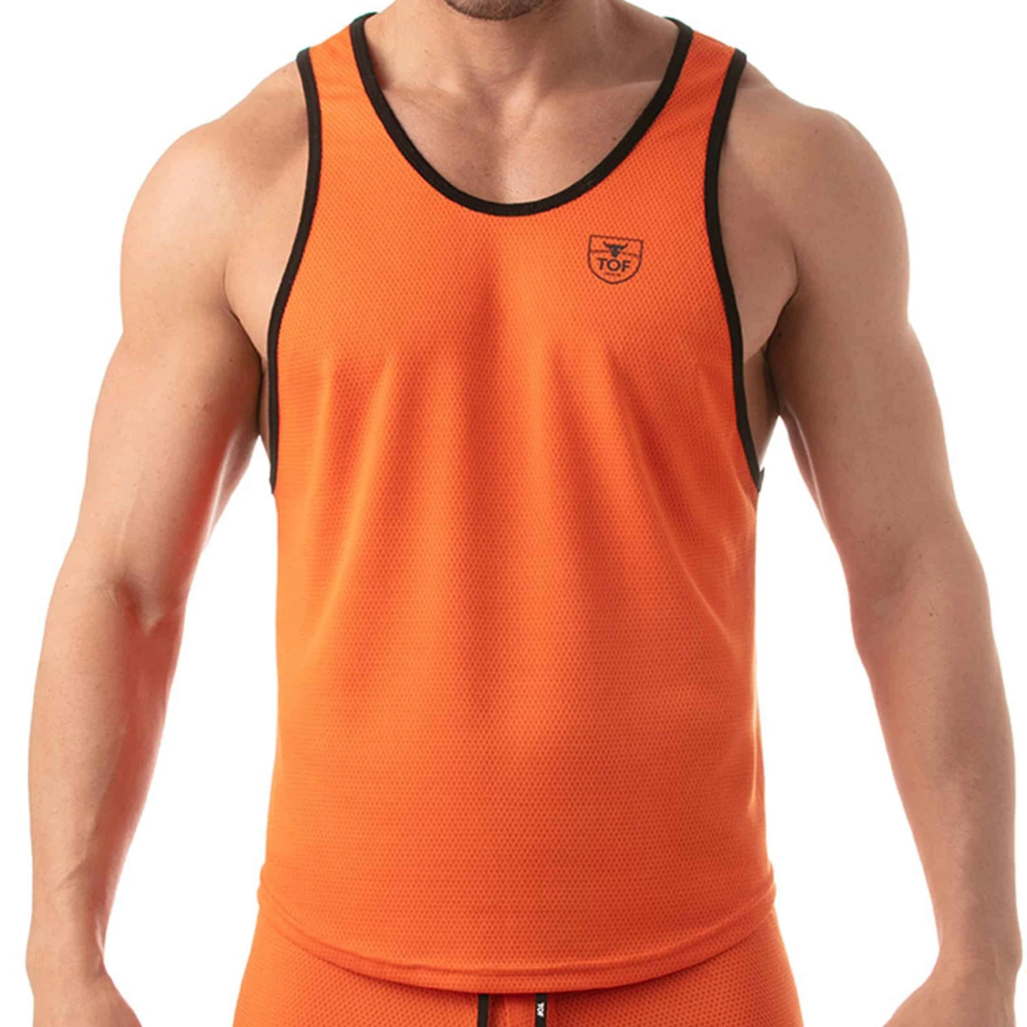 Débardeur Athletic Mesh Orange 1 Débardeur Athletic Mesh Orange