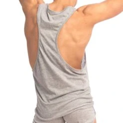 Débardeur Bliss Coton Gris Chiné -Boutique De Sous-vêtements debardeur bliss coton gris chine quriose 2