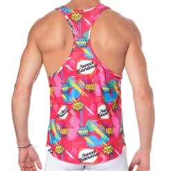 Débardeur Comics Rose 5 Débardeur Comics Rose -Boutique De Sous-vêtements debardeur comics rose sweet banana 2