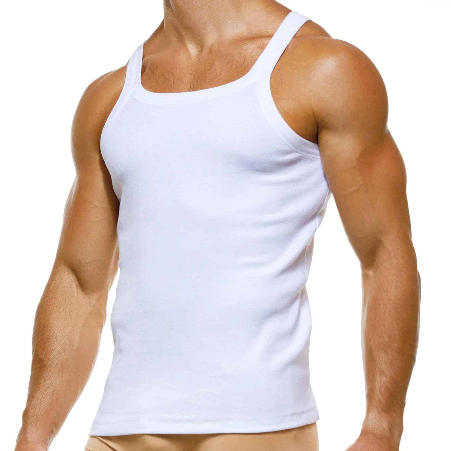 Débardeur Coton Bio Blanc 1 Débardeur Coton Bio Blanc