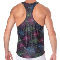 Débardeur Hibiscus Noir 5 Débardeur Hibiscus Noir -Boutique De Sous-vêtements debardeur hibiscus noir sweet banana 2