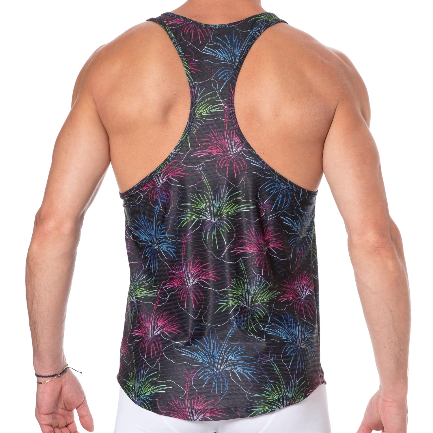 Débardeur Hibiscus Noir 3 Débardeur Hibiscus Noir – Image 3