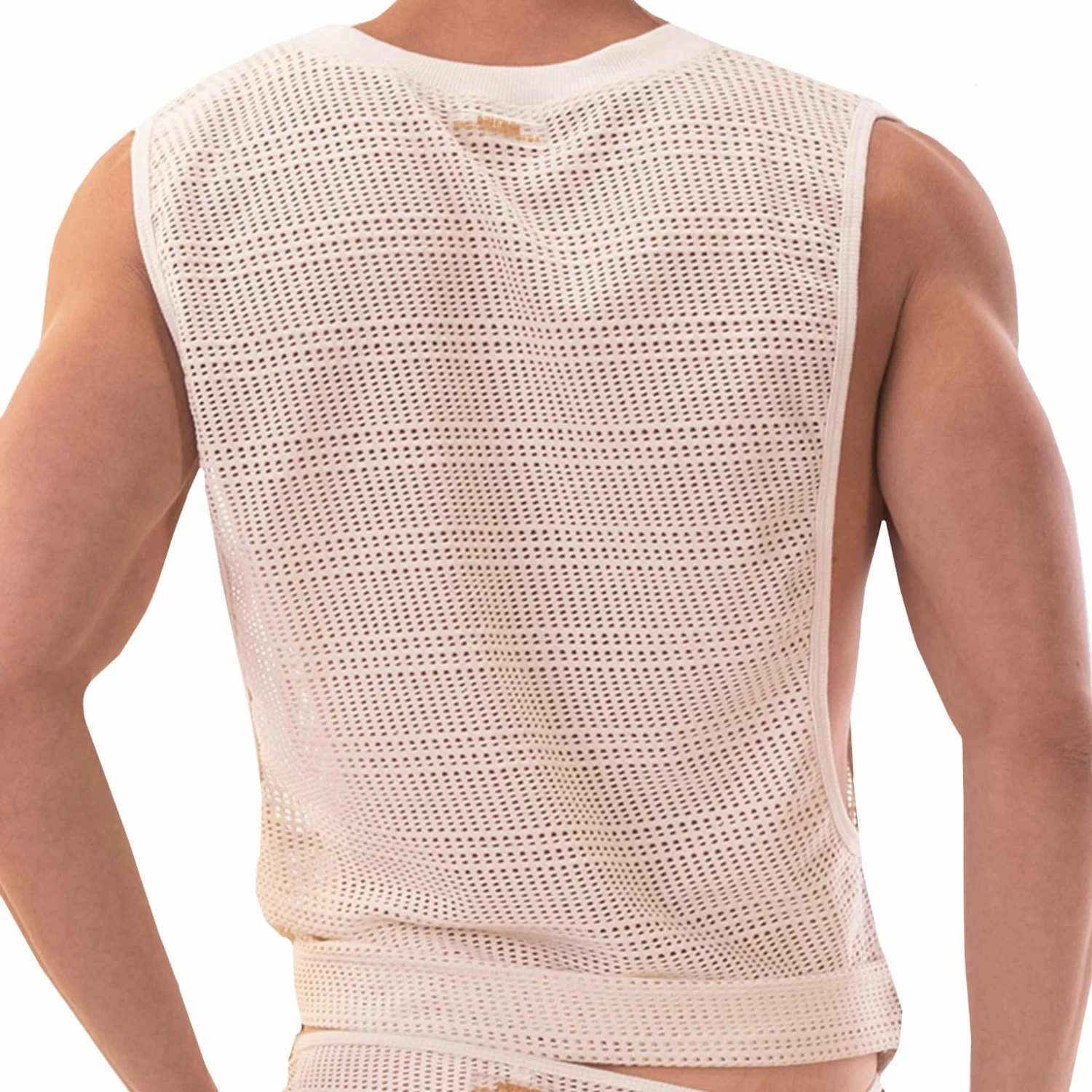 Débardeur Mayo Mesh Beige 1 Débardeur Mayo Mesh Beige