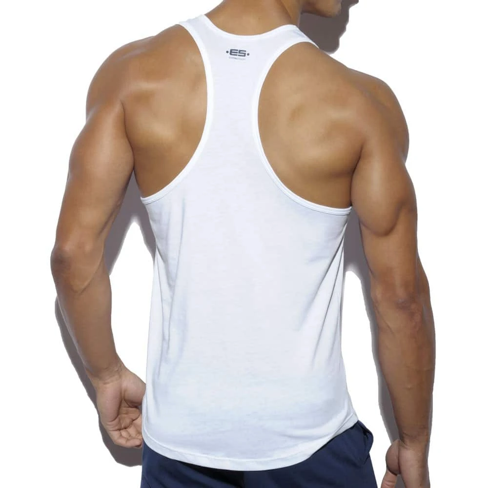 Débardeur Never Back Down Blanc 2 Débardeur Never Back Down Blanc – Image 2