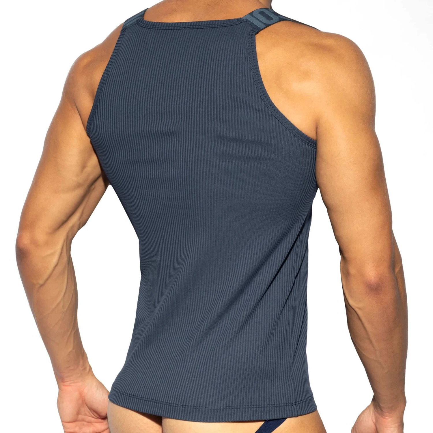 Débardeur Recycled Rib Bleu Marine 2 Débardeur Recycled Rib Bleu Marine – Image 2