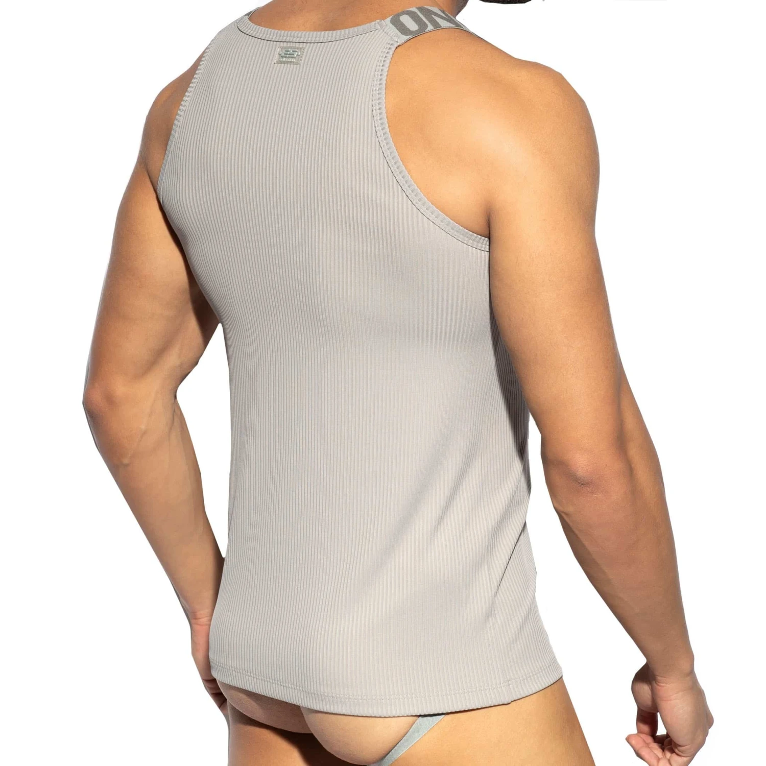 Débardeur Recycled Rib Gris 2 Débardeur Recycled Rib Gris – Image 2