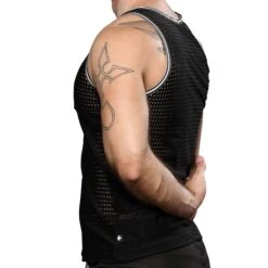 Débardeur Sports Mesh Noir -Boutique De Sous-vêtements debardeur sports mesh noir andrew christian 2