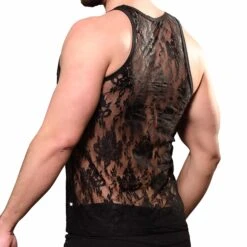 Débardeur Unleashed Dentelle Noir -Boutique De Sous-vêtements debardeur unleashed dentelle noir andrew christian 2