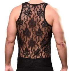Débardeur Unleashed Dentelle Noir -Boutique De Sous-vêtements debardeur unleashed dentelle noir andrew christian 3