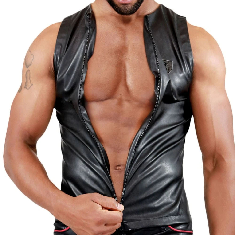 Débardeur Zippé Fetish Noir 2 Débardeur Zippé Fetish Noir – Image 2