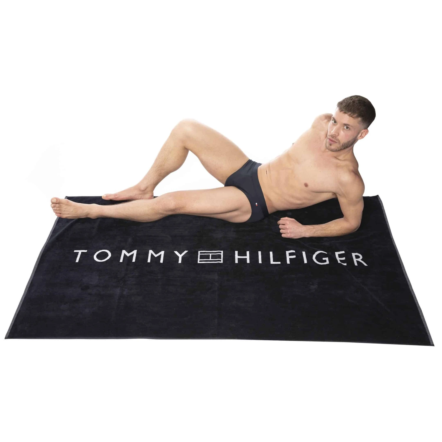 Drap De Bain Coton Bio Bleu Marine 2 Drap De Bain Coton Bio Bleu Marine – Image 2