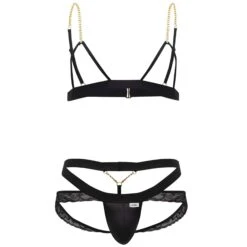 Ensemble Harnais - Jock Strap Noir 7 Ensemble Harnais - Jock Strap Noir -Boutique De Sous-vêtements ensemble harnais jock strap noir candyman 2