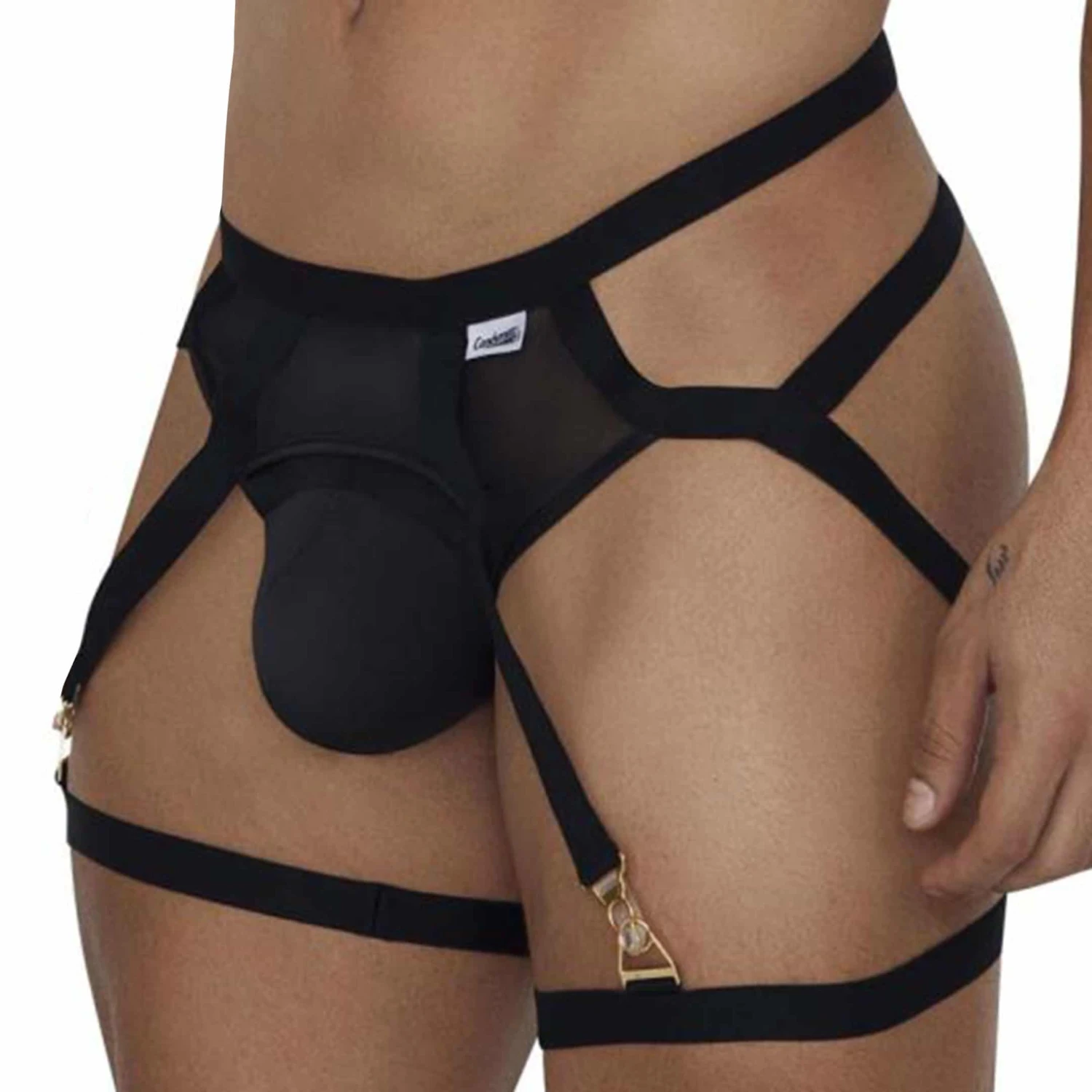 Ensemble Jarretière - Jock Strap Noir 2 Ensemble Jarretière - Jock Strap Noir – Image 2