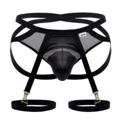 Ensemble Jarretière - Jock Strap Noir 7 Ensemble Jarretière - Jock Strap Noir -Boutique De Sous-vêtements ensemble jarretiere jock strap noir candyman 2