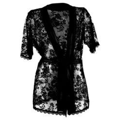 Ensemble Kimono - String Dentelle Noir -Boutique De Sous-vêtements ensemble kimono string dentelle noir candyman 4