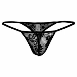 Ensemble Kimono - String Dentelle Noir -Boutique De Sous-vêtements ensemble kimono string dentelle noir candyman 7