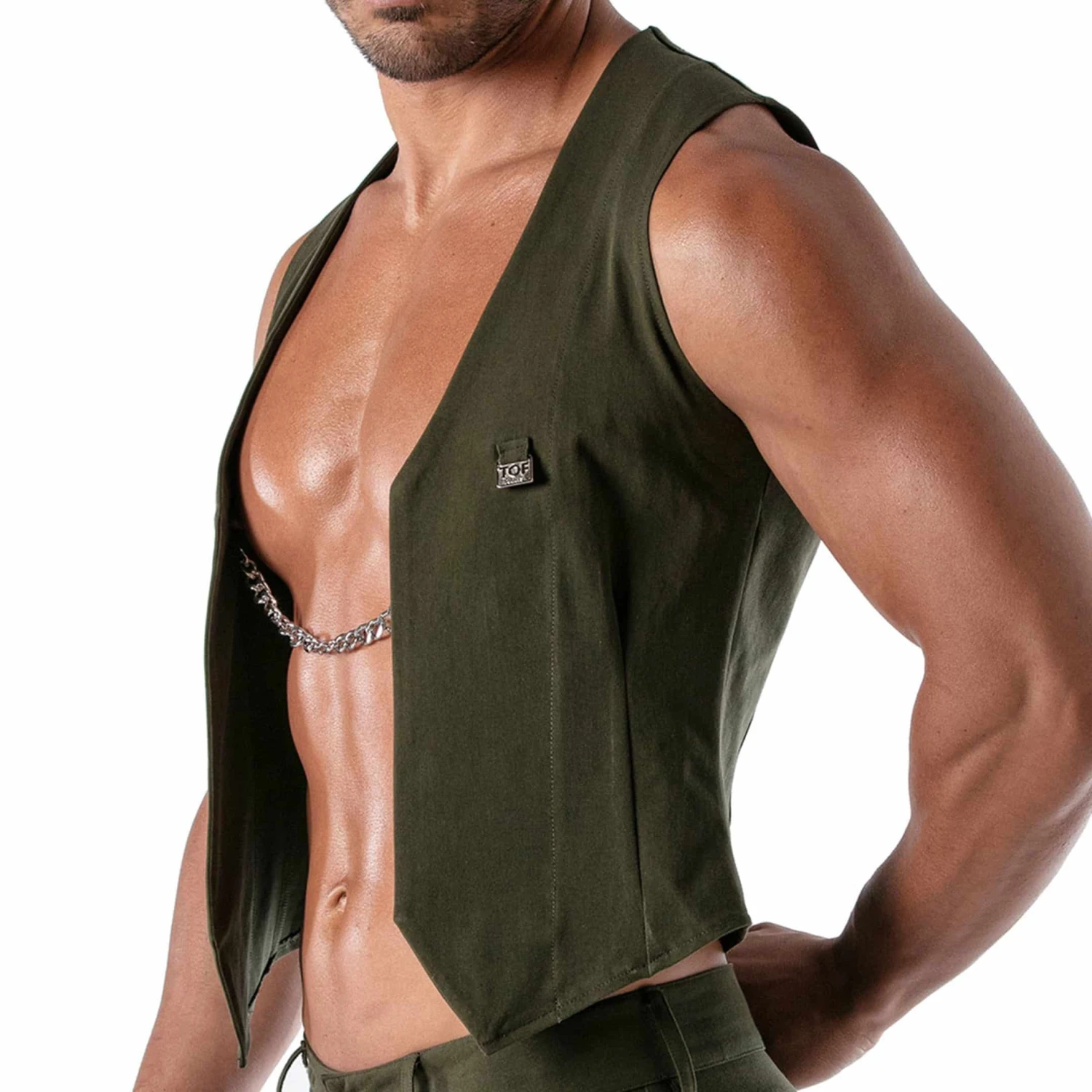 Gilet à Chaîne Patriot Kaki 1 Gilet à Chaîne Patriot Kaki