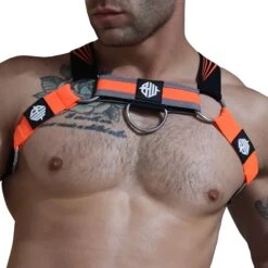Harnais Body Akira Orange Fluo 6 Harnais Body Akira Orange Fluo -Boutique De Sous-vêtements harnais body akira orange fluo breedwell 2