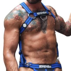 Harnais Body Hybred Noir - Bleu 6 Harnais Body Hybred Noir - Bleu -Boutique De Sous-vêtements harnais body hybred noir bleu breedwell 2