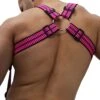 Harnais Body Hybred Noir - Rose Fluo