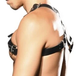 Harnais Buckle Noir -Boutique De Sous-vêtements harnais buckle noir andrew christian 2