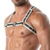 Harnais Bulldog Neoprene Noir - Blanc