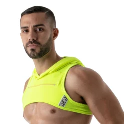 Harnais Capuche Jaune Fluo -Boutique De Sous-vêtements harnais capuche jaune fluo tof paris 2