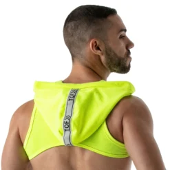 Harnais Capuche Jaune Fluo -Boutique De Sous-vêtements harnais capuche jaune fluo tof paris 3