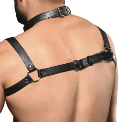 Harnais Choker Noir -Boutique De Sous-vêtements harnais choker noir andrew christian 3