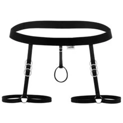 Jarretière Cock-Ring Noire 7 Jarretière Cock-Ring Noire -Boutique De Sous-vêtements jarretiere cock ring noire candyman 2