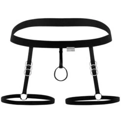 Jarretière Cock-Ring Noire 8 Jarretière Cock-Ring Noire -Boutique De Sous-vêtements jarretiere cock ring noire candyman 3