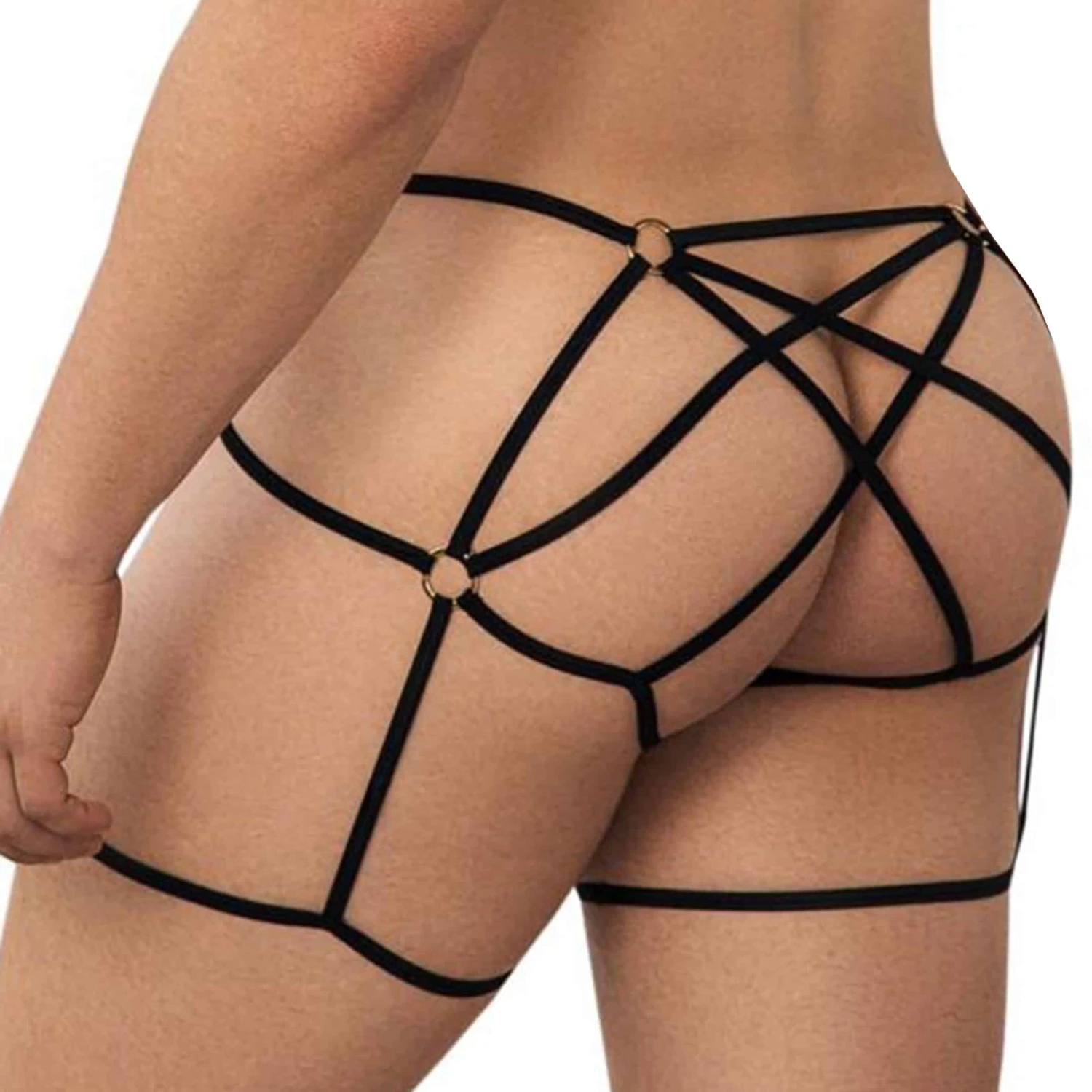 Jock Strap Cage Noir 1 Jock Strap Cage Noir