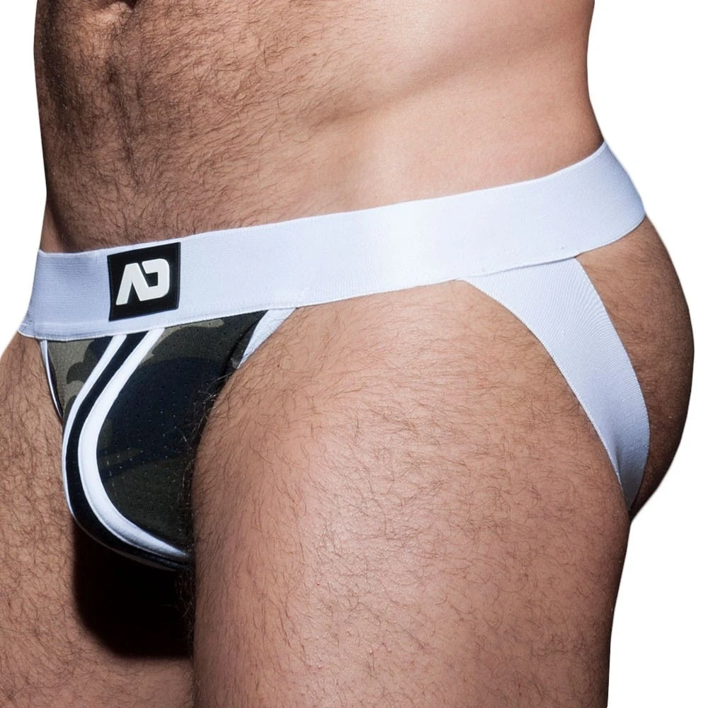 Jock Strap Camo Stripe Fetish Blanc 2 Jock Strap Camo Stripe Fetish Blanc – Image 2
