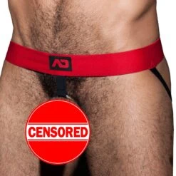 Jock Strap Cockring Rouge