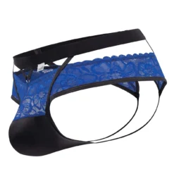 Jock Strap Dentelle Bleu -Boutique De Sous-vêtements jock strap dentelle bleu candyman 3
