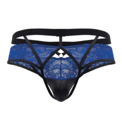 Jock Strap Dentelle Bleu -Boutique De Sous-vêtements jock strap dentelle bleu candyman 4