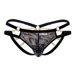 Jock Strap Dentelle Et Chaînette Noir 7 Jock Strap Dentelle Et Chaînette Noir -Boutique De Sous-vêtements jock strap dentelle et chainette noir candyman 2