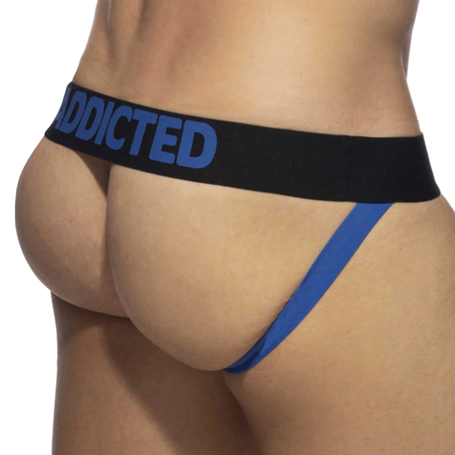 Jock Strap Fetish Mesh Noir - Bleu Roi 1 Jock Strap Fetish Mesh Noir - Bleu Roi