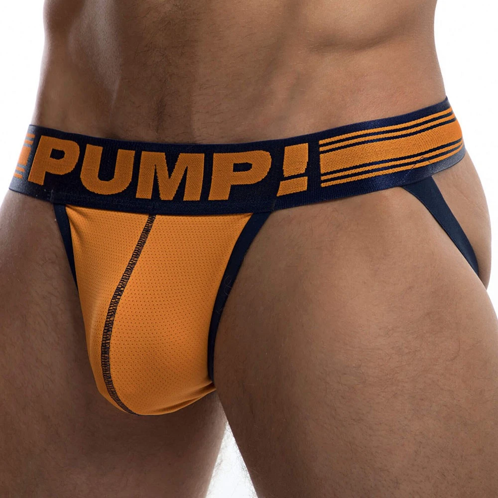 Jock Strap Free-Fit Varsity Orange - Marine 2 Jock Strap Free-Fit Varsity Orange - Marine – Image 2