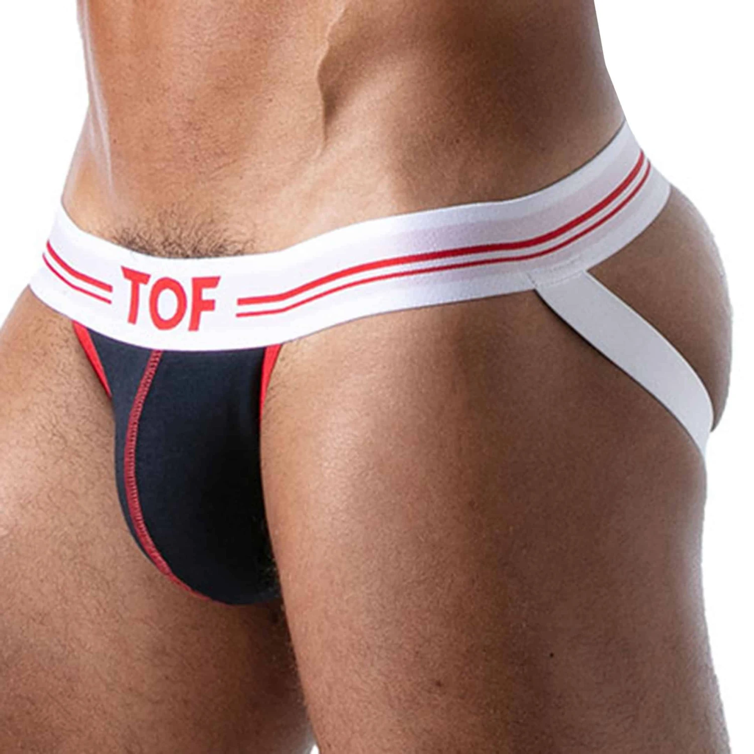 Jock Strap French Coton Bleu Marine 2 Jock Strap French Coton Bleu Marine – Image 2