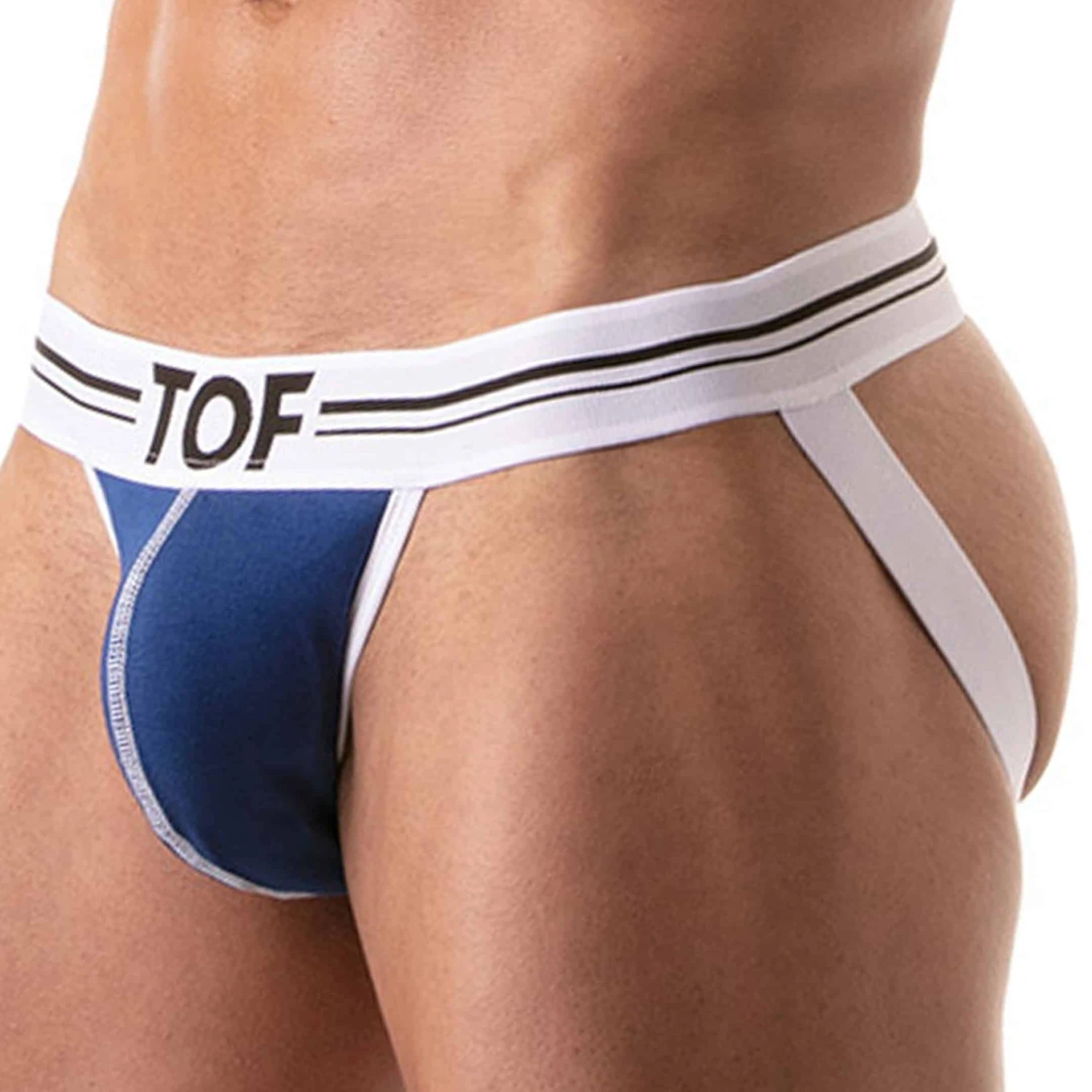 Jock Strap French Coton Bleu Roi 2 Jock Strap French Coton Bleu Roi – Image 2