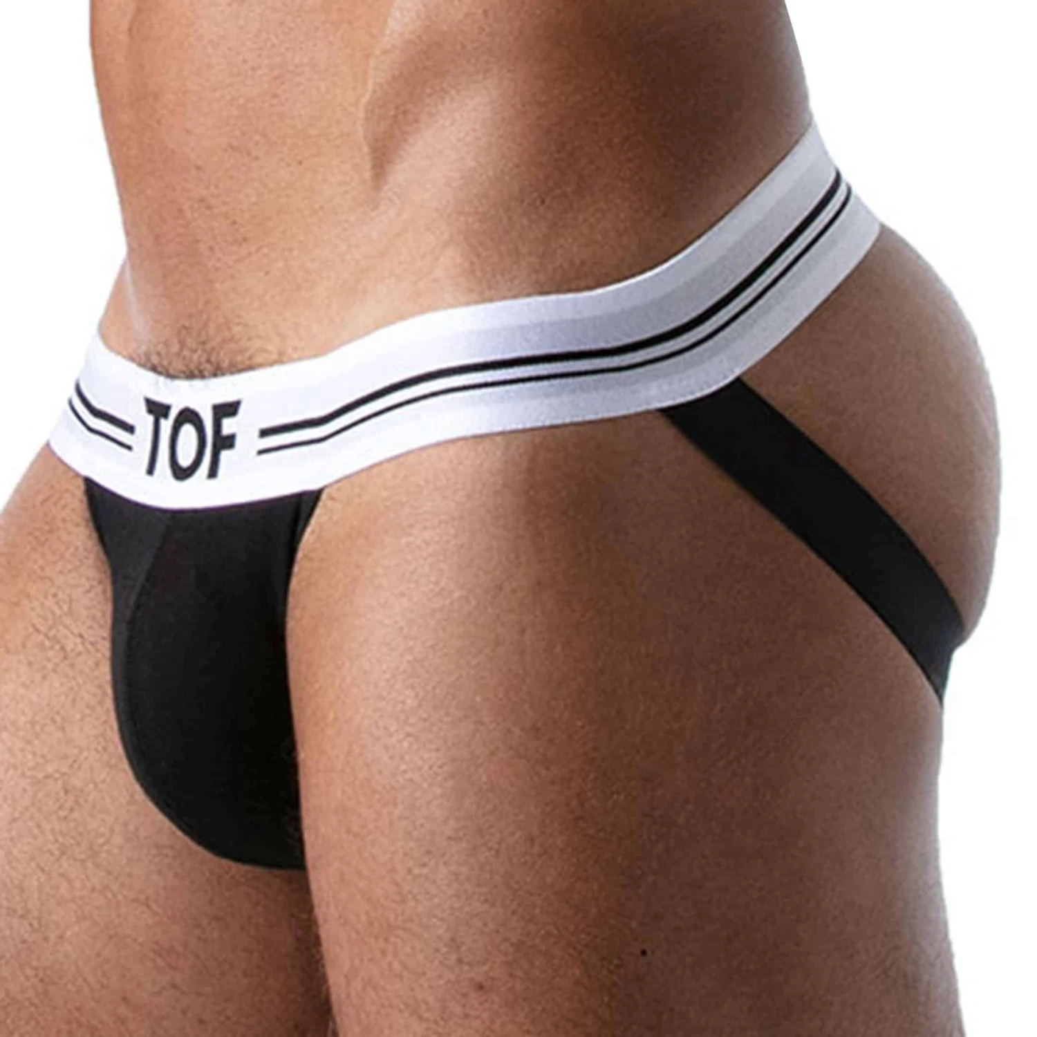 Jock Strap French Coton Noir 2 Jock Strap French Coton Noir – Image 2